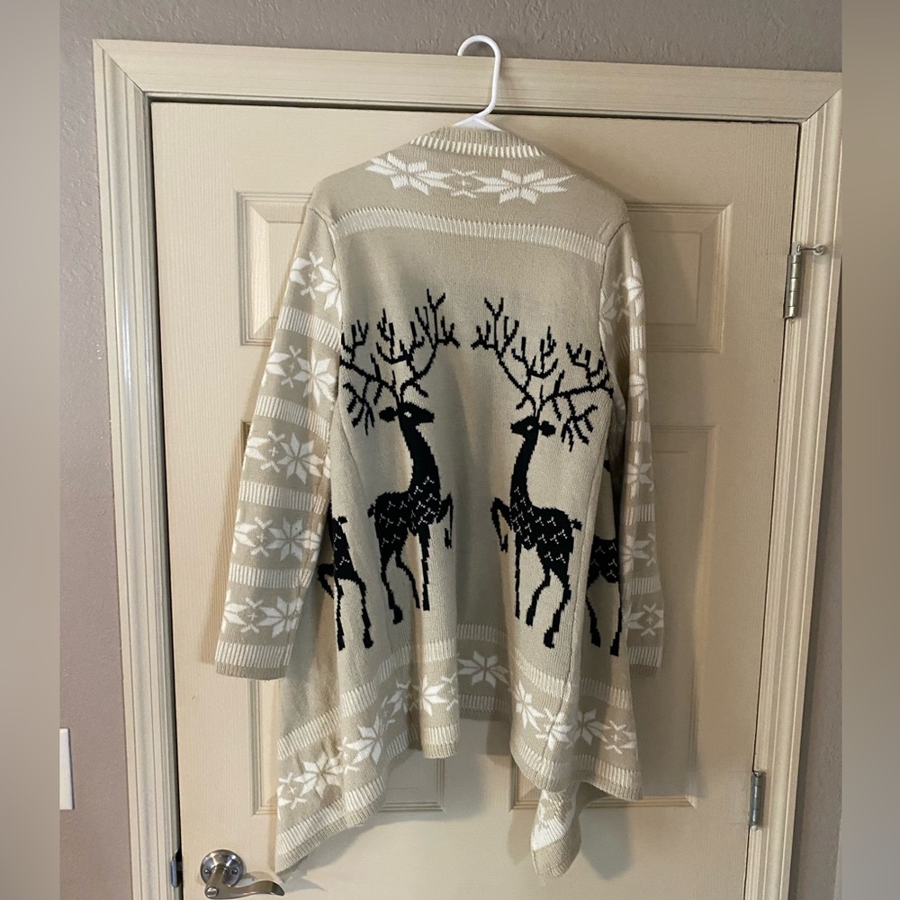Reindeer Cardigan Sweater
